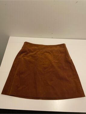 J. Crew Women's Size 4 Rust Brown Corduroy Mini Skirt